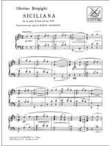Siciliana - Arpa - RESPIGHI - Partition - Harpe